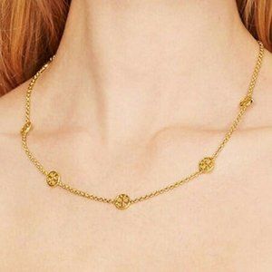 18" Tory Burch Delicate Gold Necklace